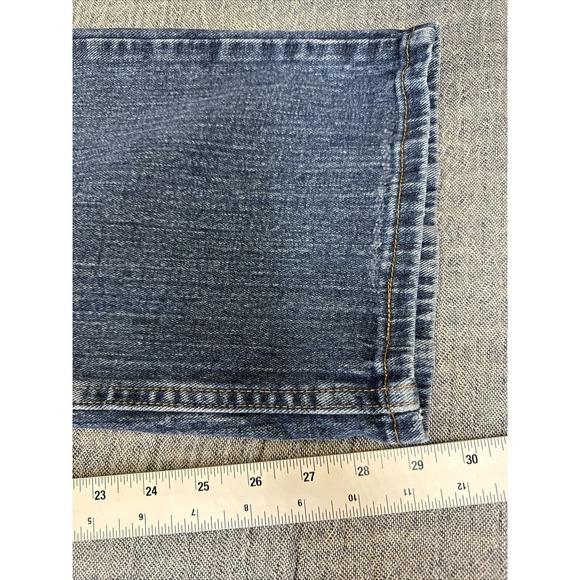 Wrangler Mens Jeans 38x30 Blue Medium Wash Relaxed Fit 5 Pocket Stretch - Picture 6 of 6